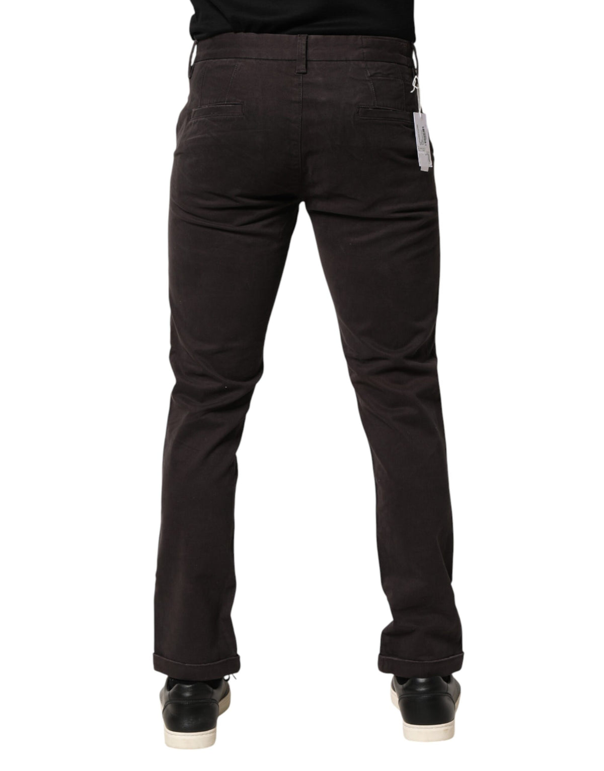 Sun68 Men's Skinny Mid Rise Stretch Cotton Trousers - Brown