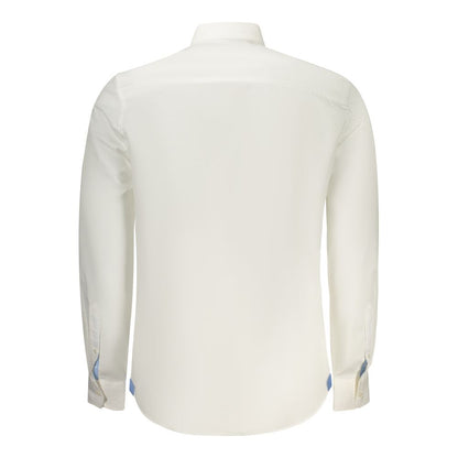 Dress Shirt by North Sails for men in cotton white showcases a sleek silhouette, elegantly detailed with a sleek button-down-collar neckline and for a sleek finish.