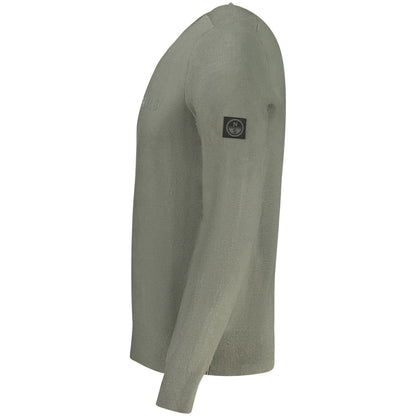 Sweatshirt by North Sails for men in polyester & viscose black & green features an provocated silhouette, detailed with a provocated and a refined for a sophisticated aesthetic.