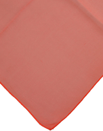 Dolce & Gabbana Orange Silk Neck Wrap Square Foulard  Scarf