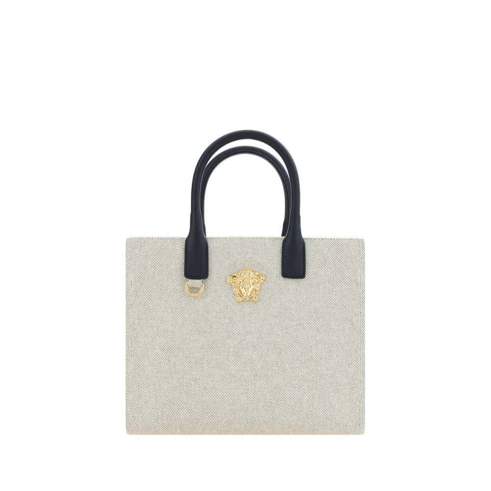 Versace Beige Cotton Shoulder Bag