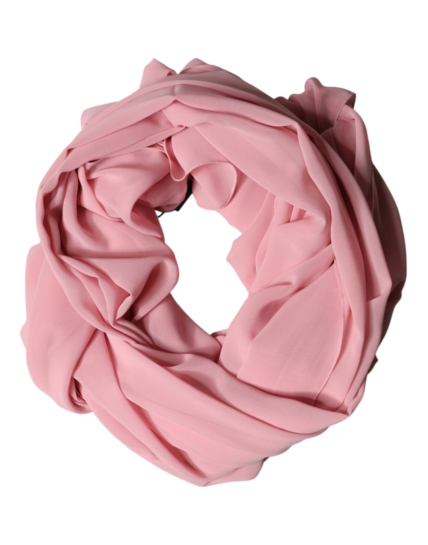 Dolce & Gabbana Pink Silk Stole Neck Wrap Shawl Men  Scarf