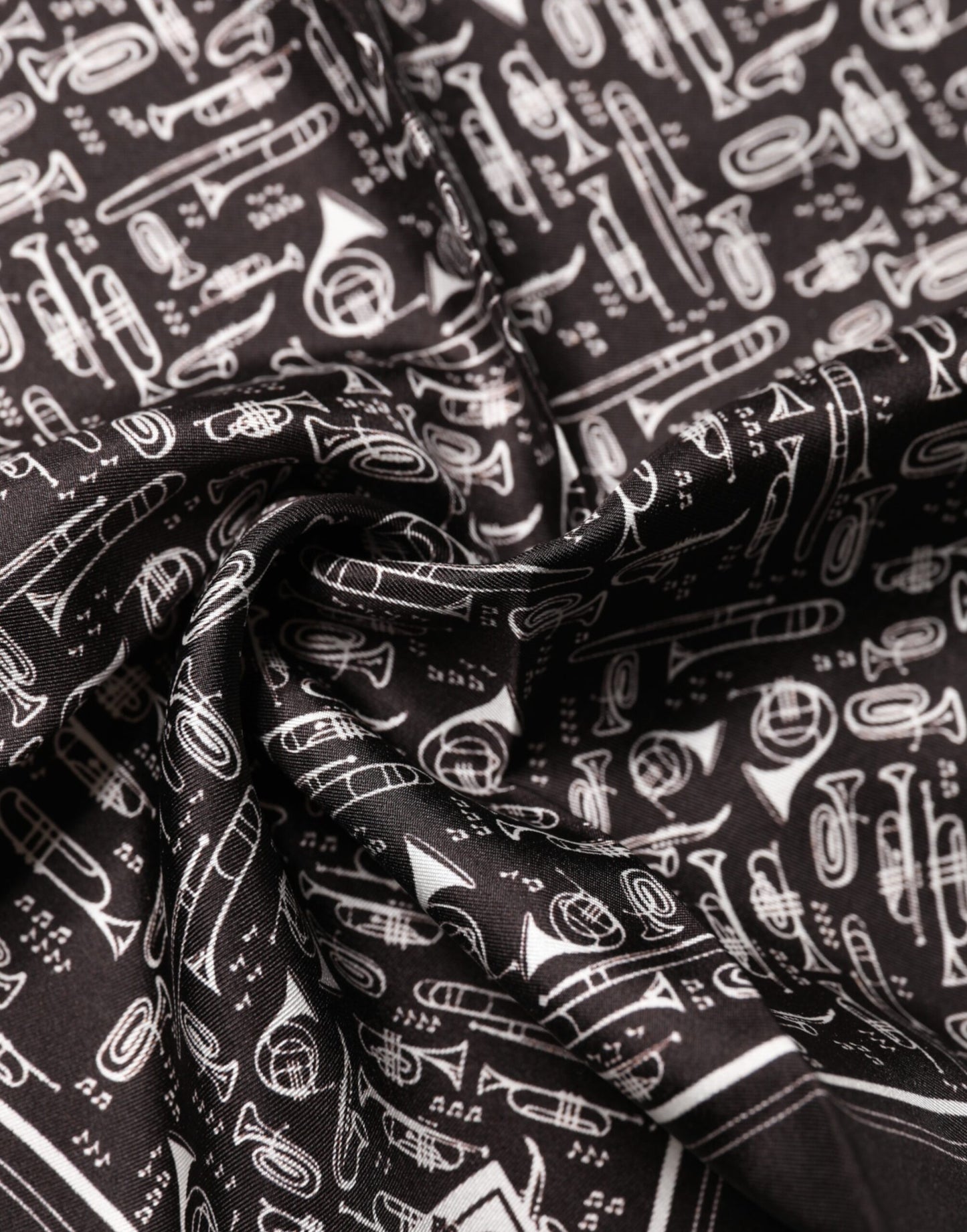 Dolce & Gabbana Brown Jazz Club Square Handkerchief Men 32cm x 31cm Scarf