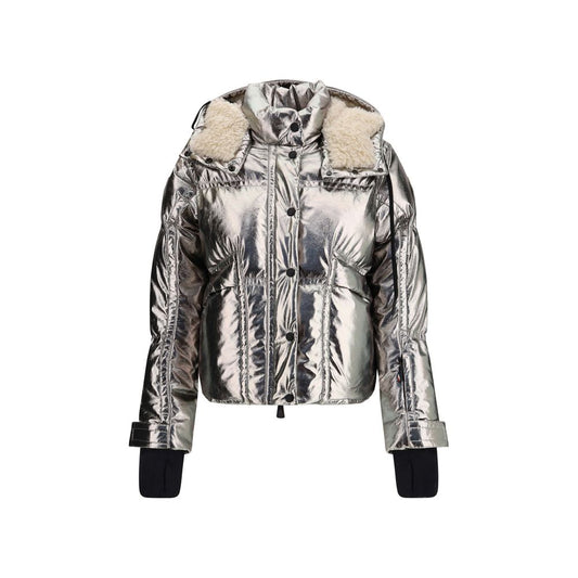 Moncler Grenoble Silver Polyester Shell Jacket