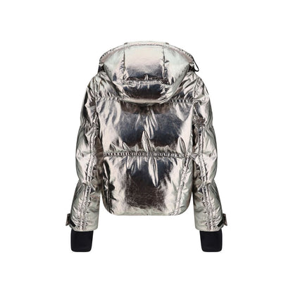 Moncler Grenoble Silver Polyester Shell Jacket
