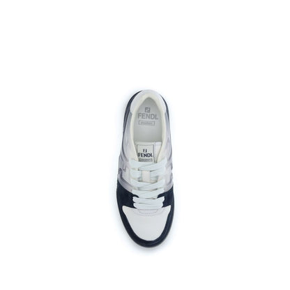 Fendi Multicolor Calf Leather Bos Taurus Low Top Sneakers