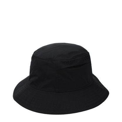 C.P. Company Black Polyamide Bucket Hat