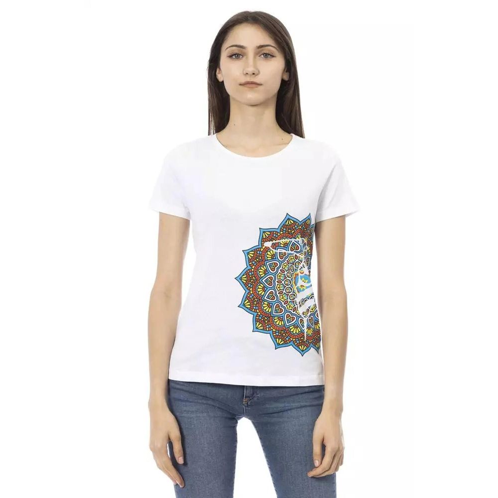 Trussardi Action White Cotton Top