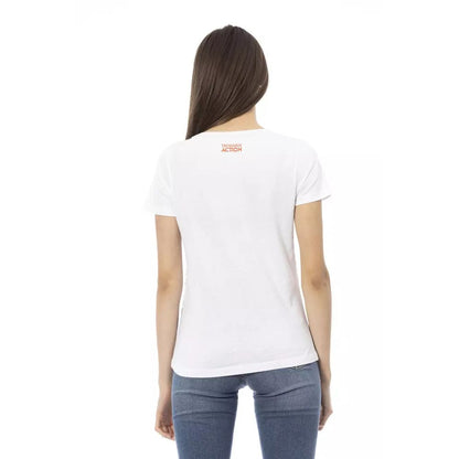 Trussardi Action White Cotton Top