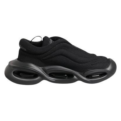 Dolce & Gabbana Women's Low Top Slip On Chunky Polyester & Viscose Sneakers - Black