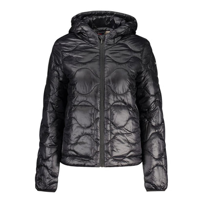 Hooded Windbreaker Jacket by Norway 1963 for women in polyamide black showcases a urban chic silhouette, detailed with a urban chic hooded neckline and functional pockets, hooded & windproof for a polished finish.