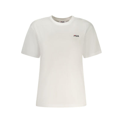 Fila White Cotton Women T-Shirt