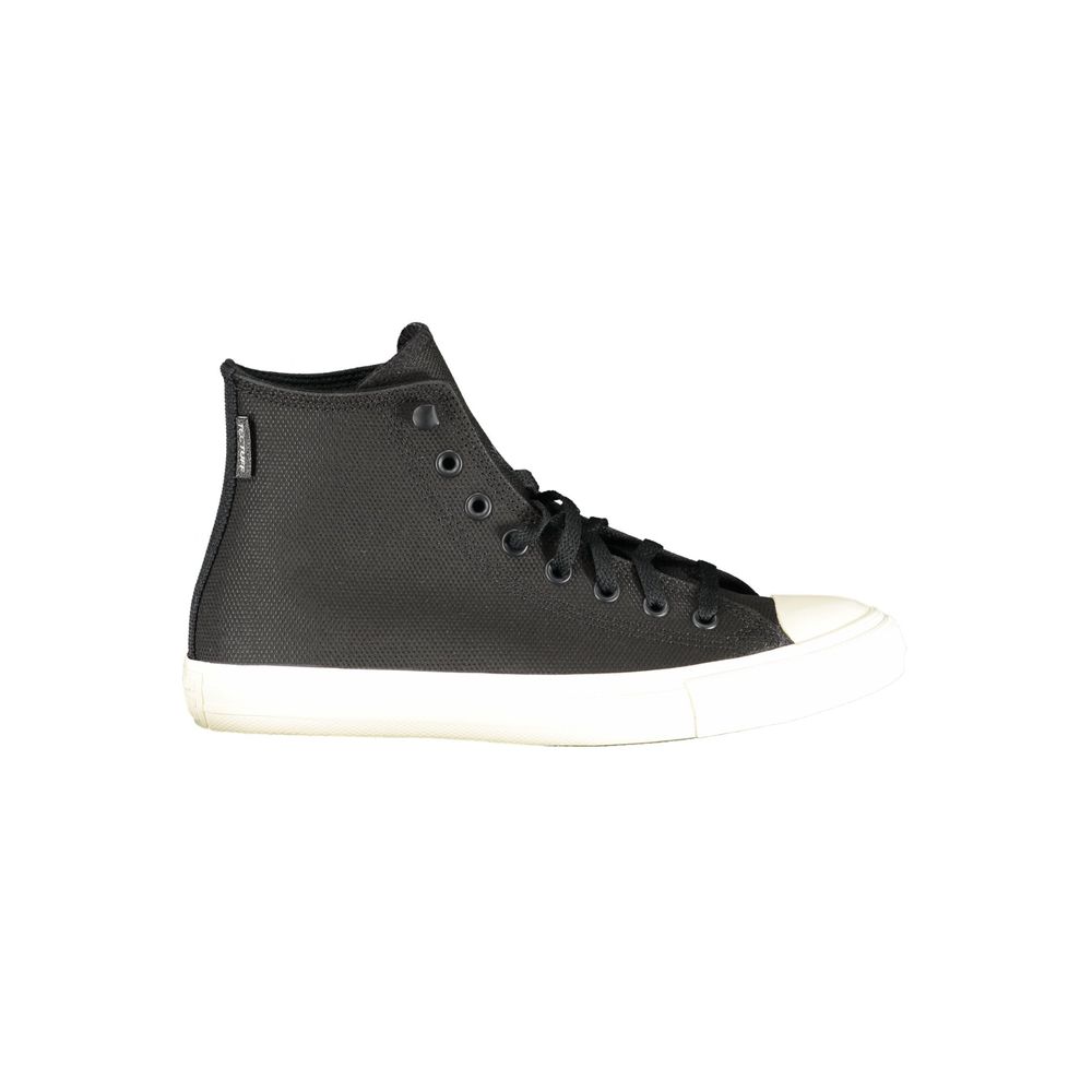Sneakers by Converse for women in polyester & rubber black presents a sumptuous silhouette as Women's High-Top Polyester & Rubber Sneakers, expertly defined by a sumptuous high-top style for a sumptuous, high-fashion look.