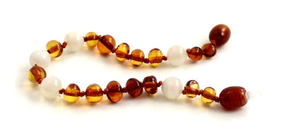 Amber and Moonstone Teething Anklets or Bracelets-2