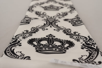 Royal Crown Printed Silk Men's Scarf
