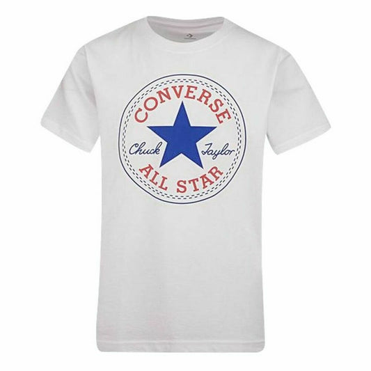 Child's Short Sleeve T-Shirt Converse White 11-12 years