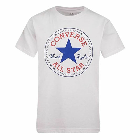 Child's Short Sleeve T-Shirt Converse White 16 Years