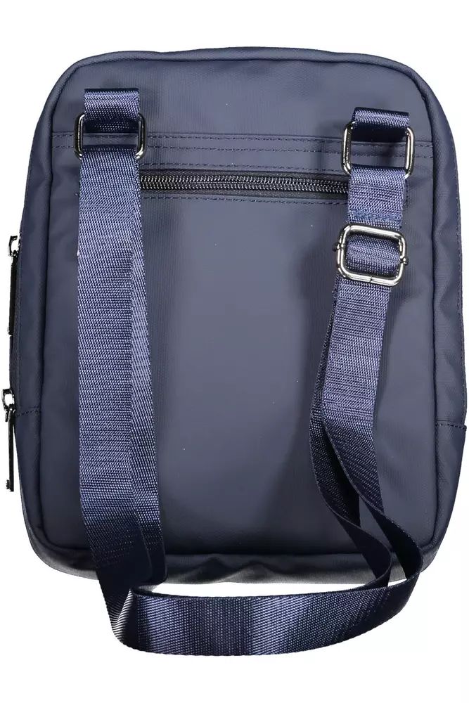 Sleek Blue Shoulder Bag with Laptop Compartment