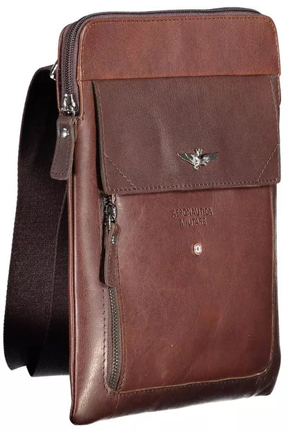 Elegant Leather-Poly Shoulder Bag with Contrasting Details