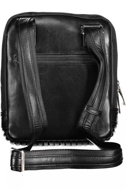 Sleek Black Shoulder Bag for the Modern Man