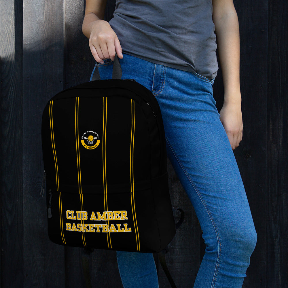 Club Amber Basketball Kilkenny Backpack - Designed by Moon Behind The Hill Available to Buy at a Discounted Price on Moon Behind The Hill Online Designer Discount Store