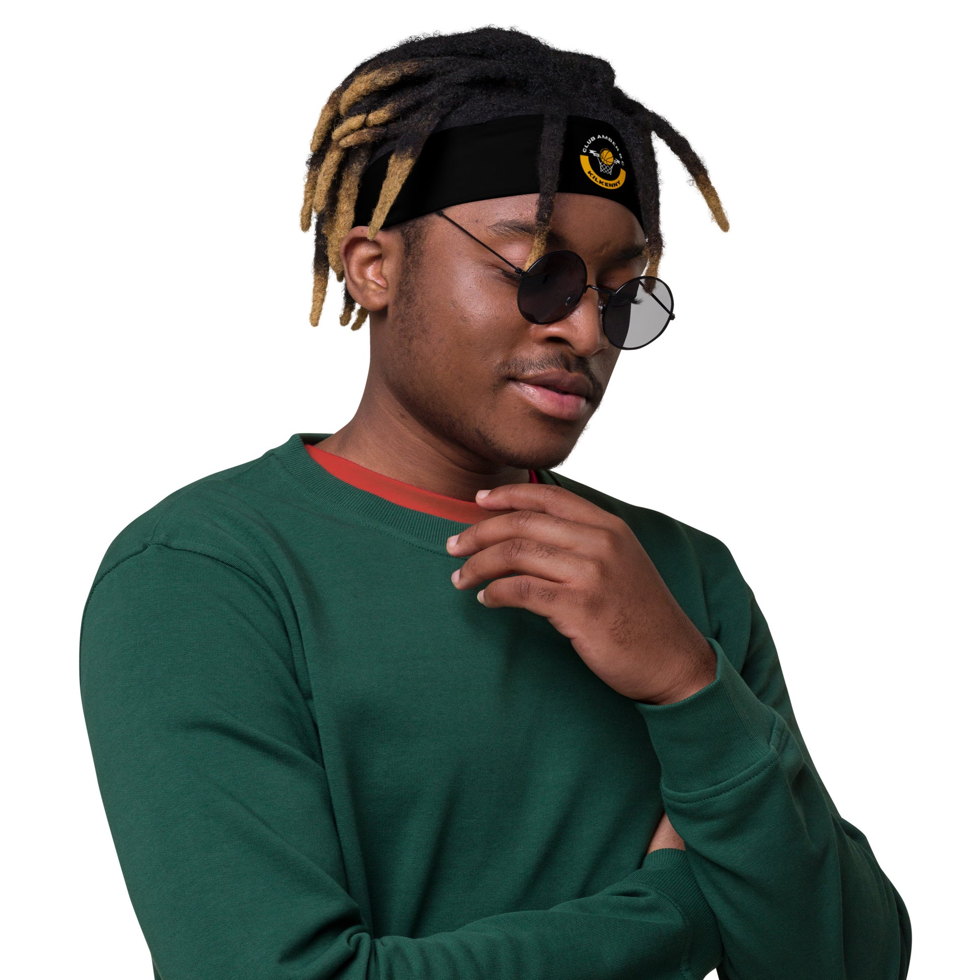 Club Amber Basketball Kilkenny Headband - Designed by Moon Behind The Hill Available to Buy at a Discounted Price on Moon Behind The Hill Online Designer Discount Store