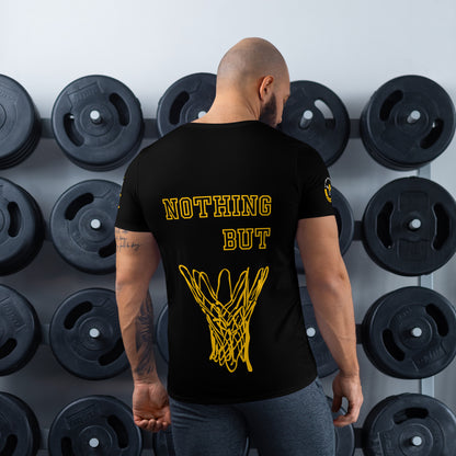 Club Amber Basketball Club Men's Athletic Training T-shirt - Designed by Moon Behind The Hill Available to Buy at a Discounted Price on Moon Behind The Hill Online Designer Discount Store