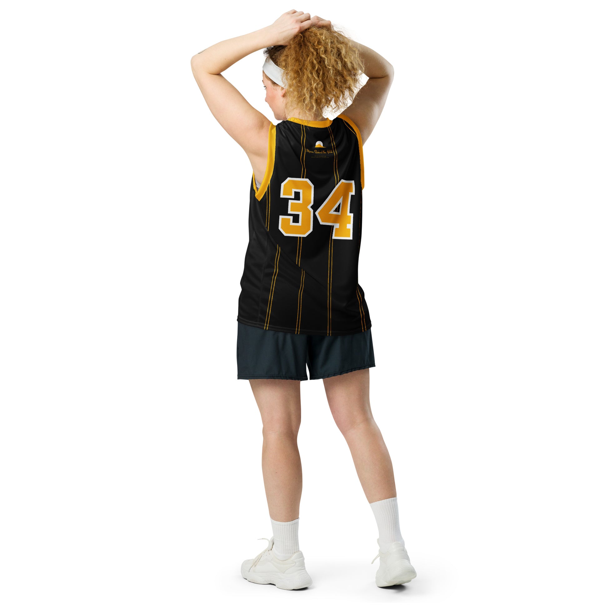 Club Amber #34 Unisex Basketball Jersey 2023 - Designed by Moon Behind The Hill Available to Buy at a Discounted Price on Moon Behind The Hill Online Designer Discount Store