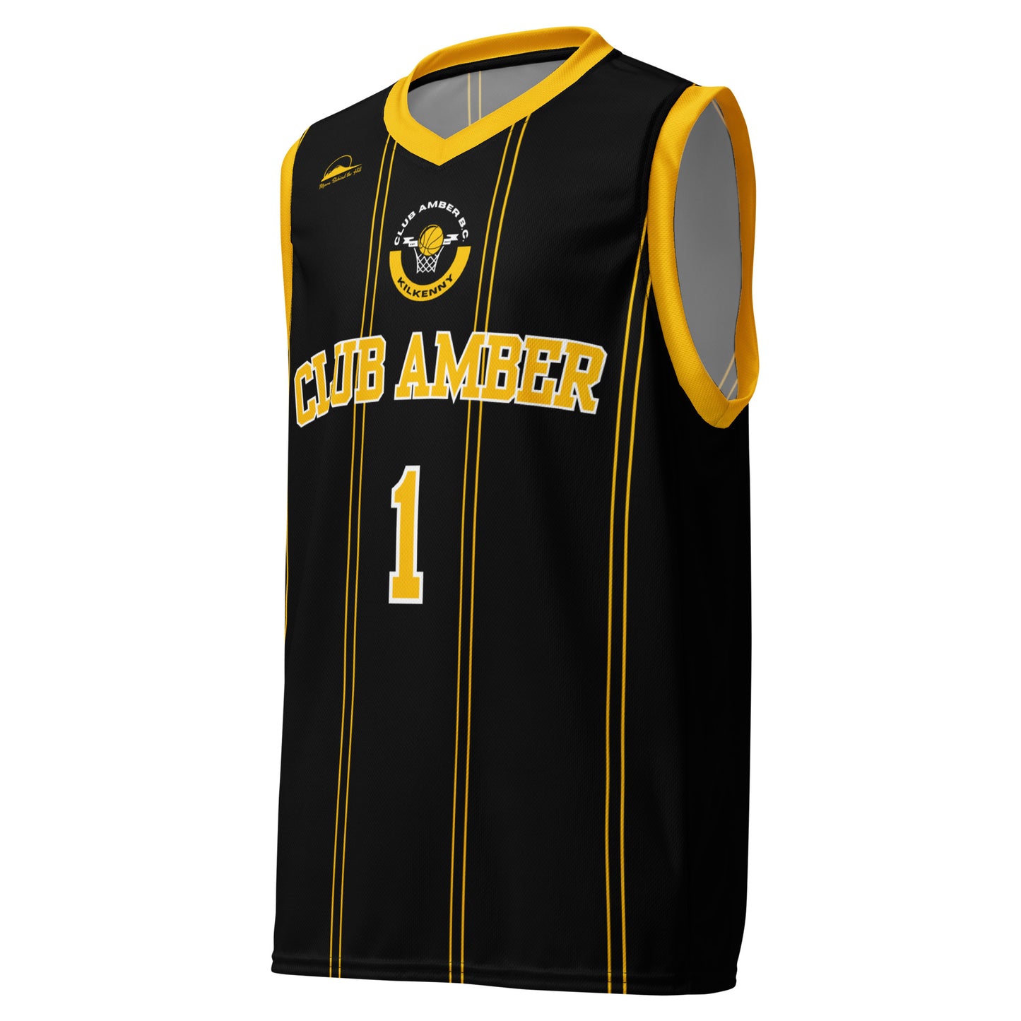 Club Amber #1 Unisex Basketball Jersey 2023 - Designed by Moon Behind The Hill Available to Buy at a Discounted Price on Moon Behind The Hill Online Designer Discount Store
