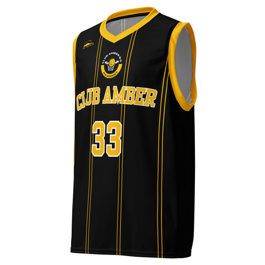 Club Amber #33 Unisex Basketball Jersey 2023 - Designed by Moon Behind The Hill Available to Buy at a Discounted Price on Moon Behind The Hill Online Designer Discount Store