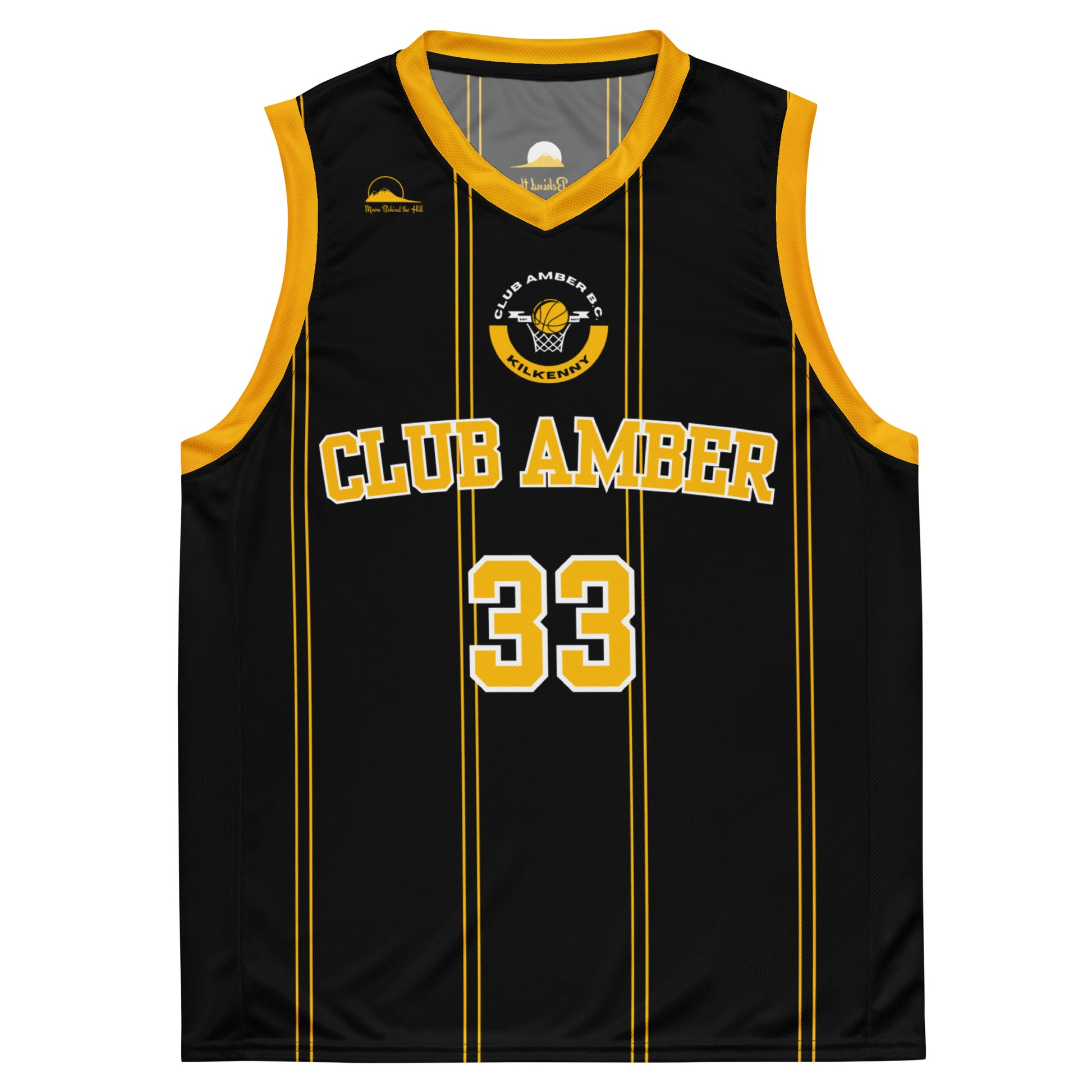 Club Amber #33 Unisex Basketball Jersey 2023 - Designed by Moon Behind The Hill Available to Buy at a Discounted Price on Moon Behind The Hill Online Designer Discount Store