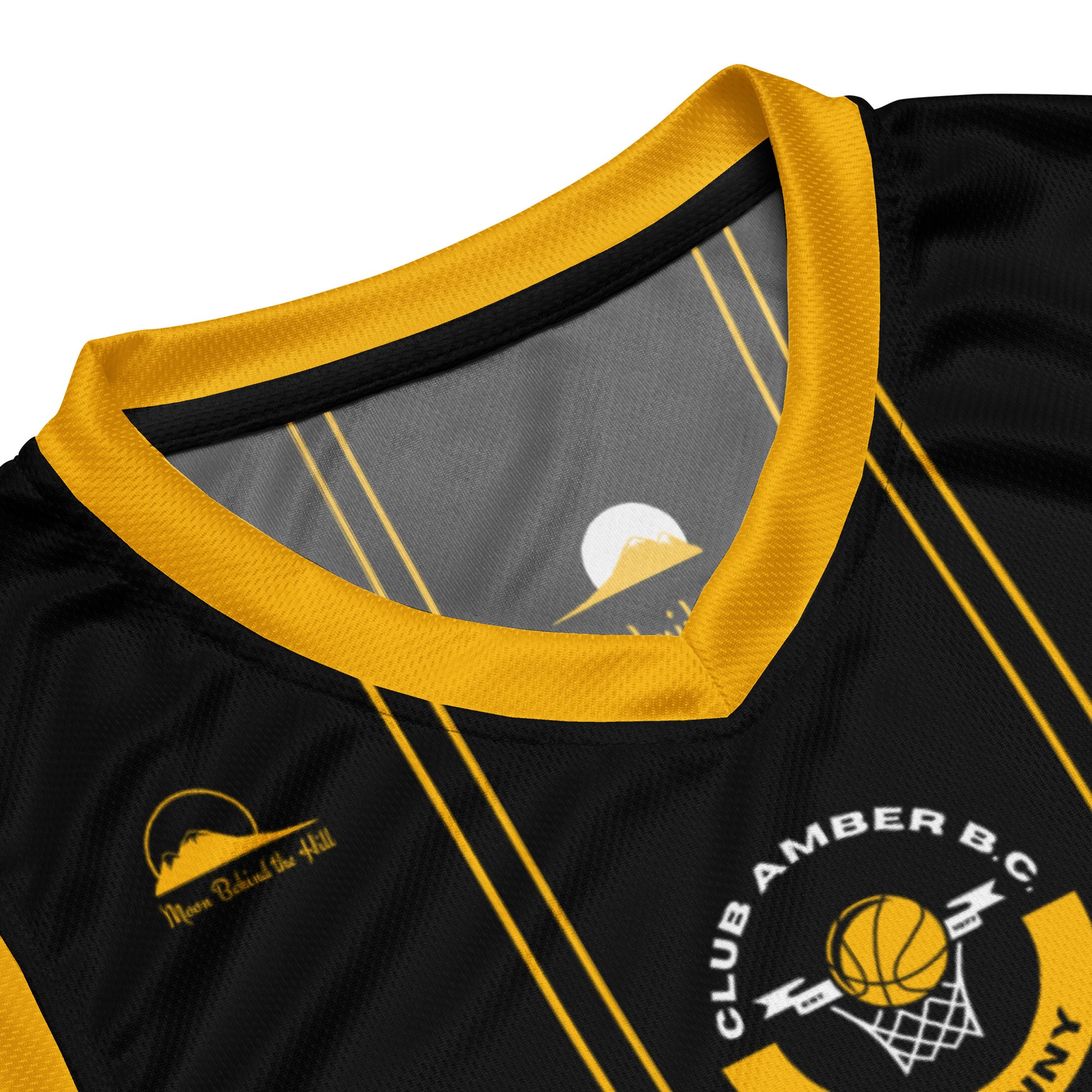 Club Amber #32 Unisex Basketball Jersey 2023 - Designed by Moon Behind The Hill Available to Buy at a Discounted Price on Moon Behind The Hill Online Designer Discount Store