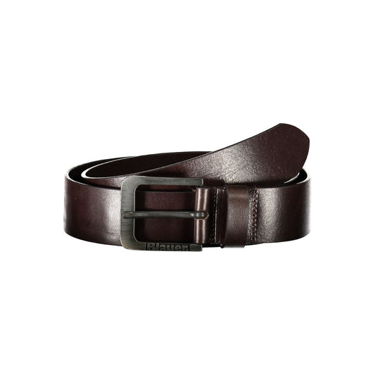 Elegant Iron Leather Belt with Metal Buckle