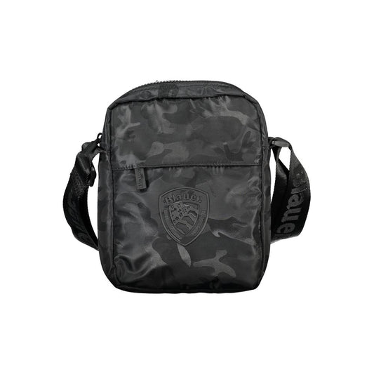 Sleek Black Shoulder Strap Bag with Pockets