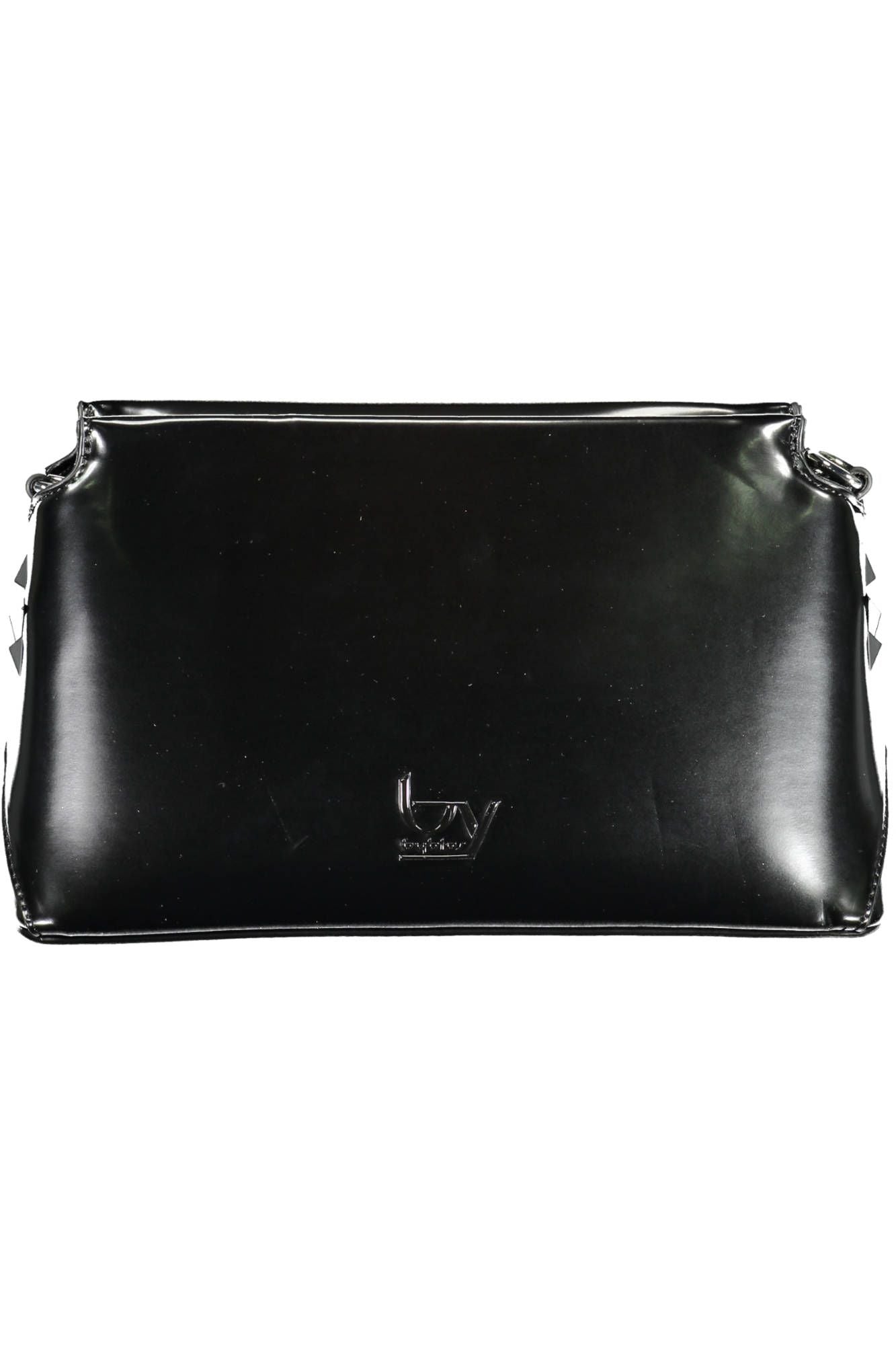 Elegant Black Contrasting Details Shoulder Bag
