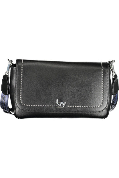 Elegant Black Contrasting Detail Handbag