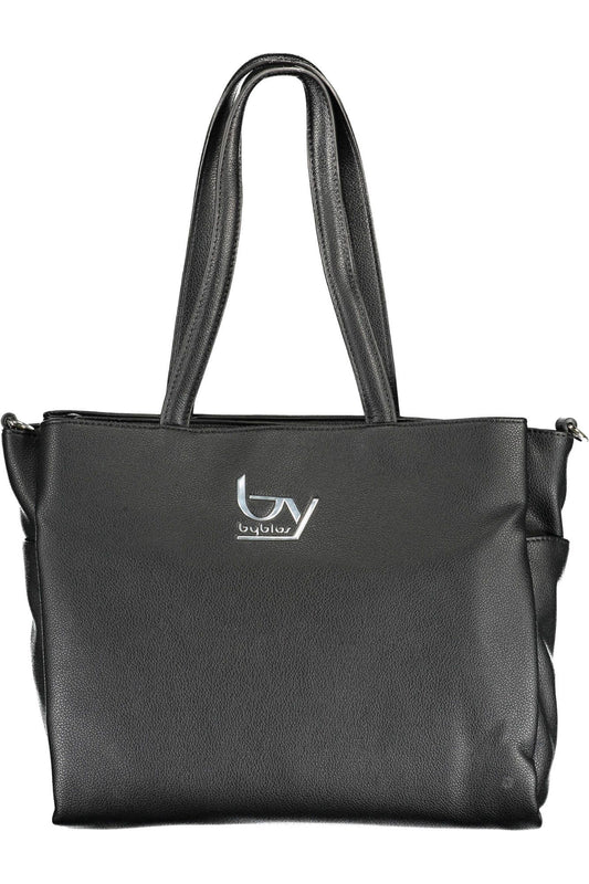 Elegant Black Chain-Strap Handbag