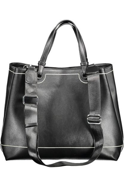 Elegant Black Two-Handled Shoulder Bag