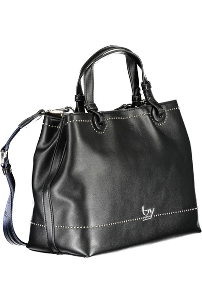 Elegant Black Two-Compartment Handbag