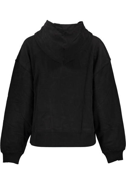 Calvin Klein Women's Black Cotton Sweater Hoodie