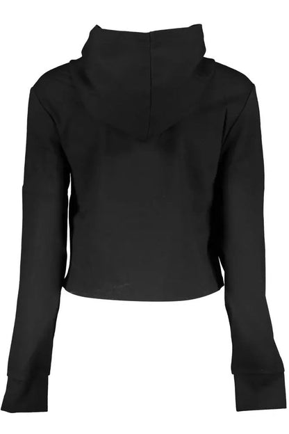 Calvin Klein Women's Black Elastane Sweater Hoodie