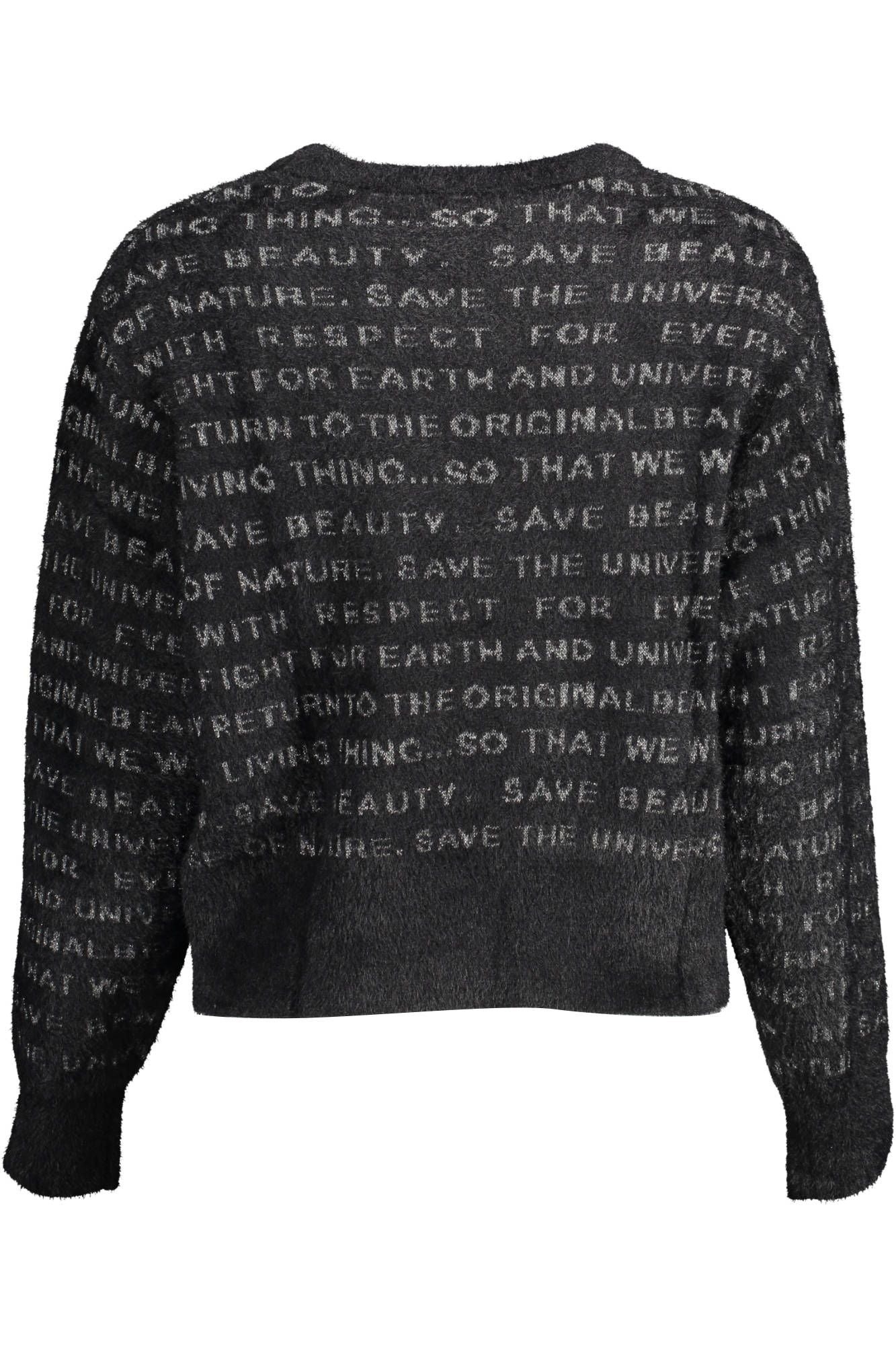 Desigual Women's Black Polyester Round Neck Sweater