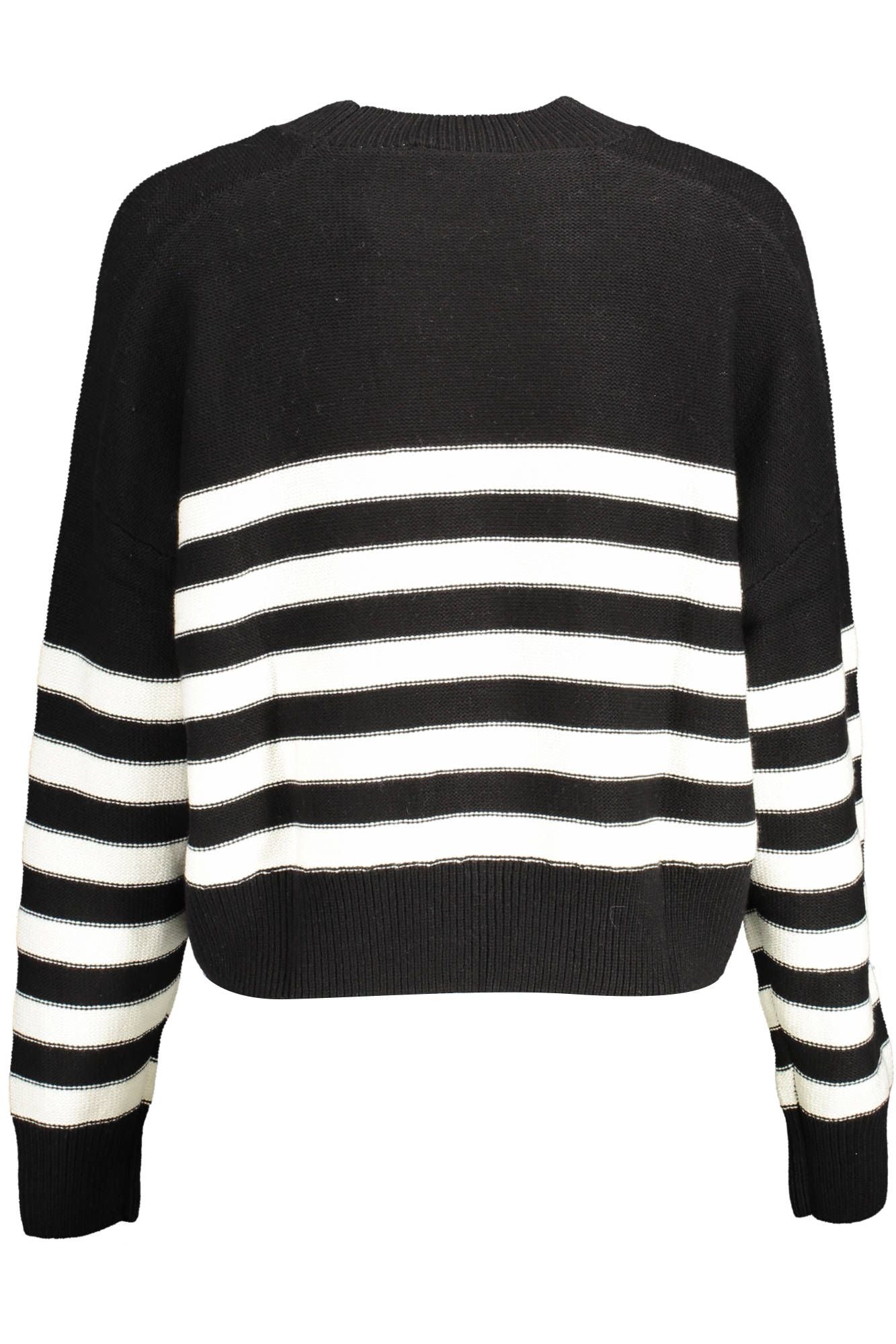 Desigual Women's Black Cotton Round Neck Sweater