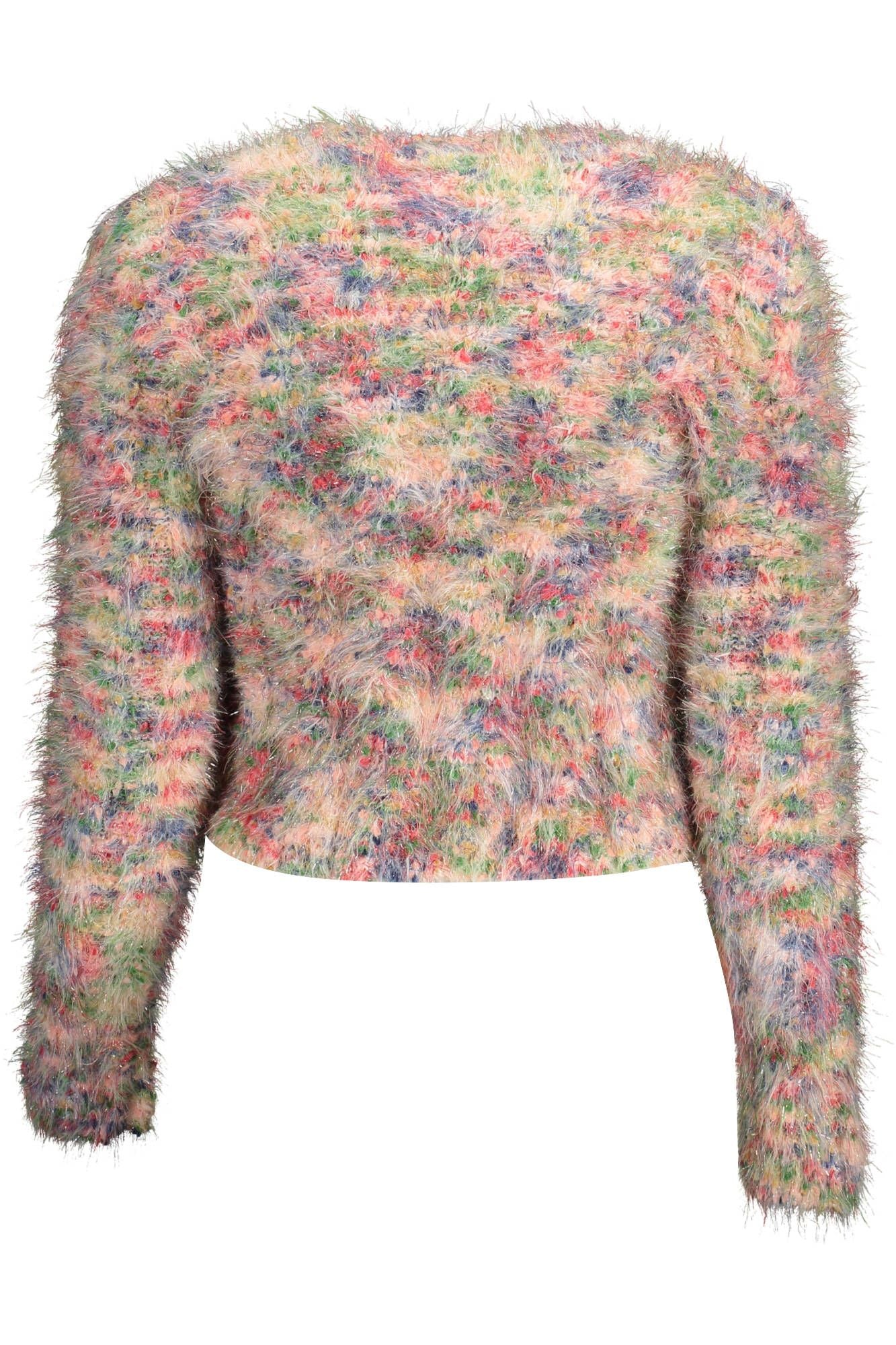 Desigual Women's Pink Cotton Round Neck Sweater