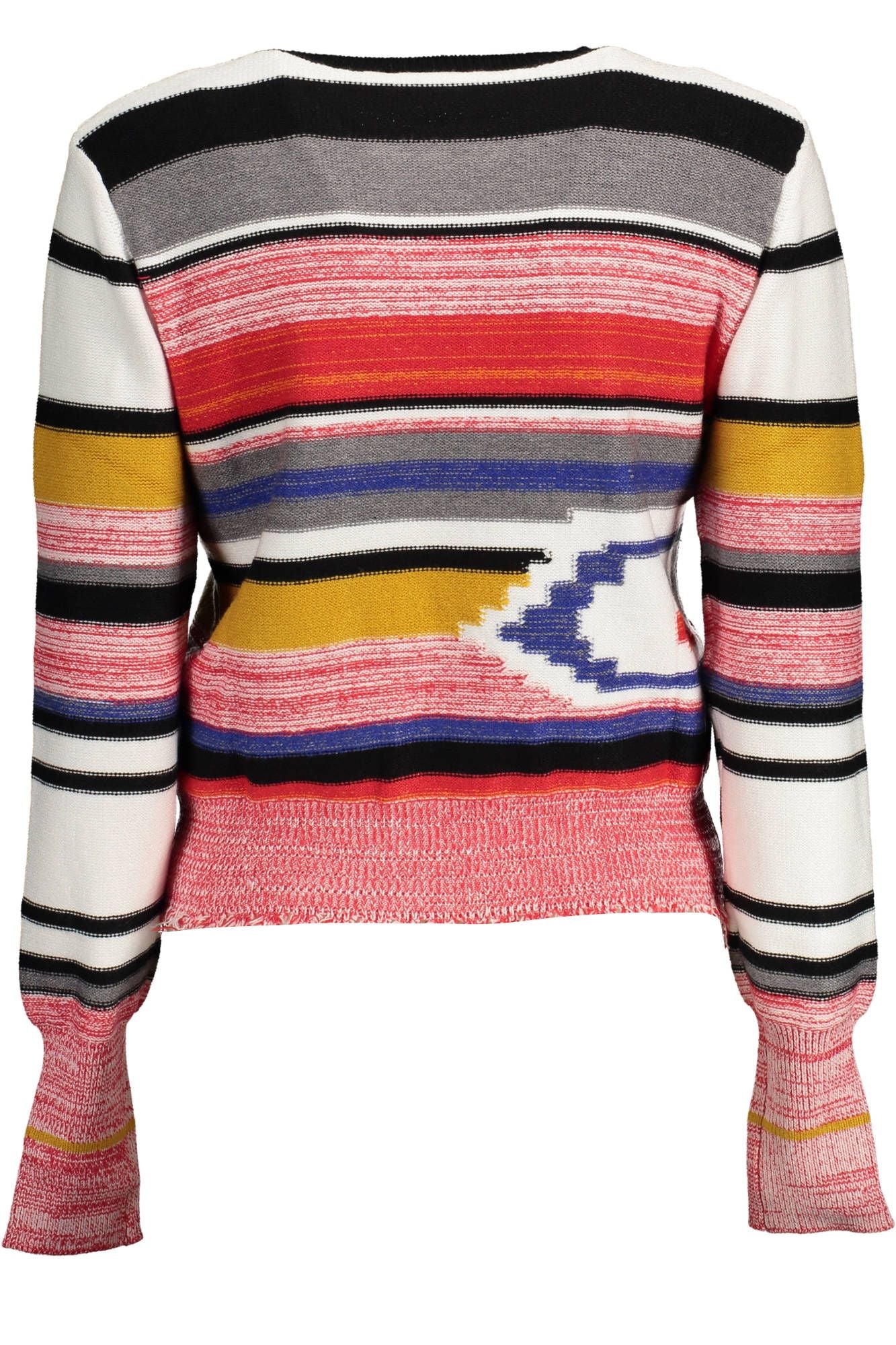 Desigual Women's Pink Polyester Round Neck Sweater