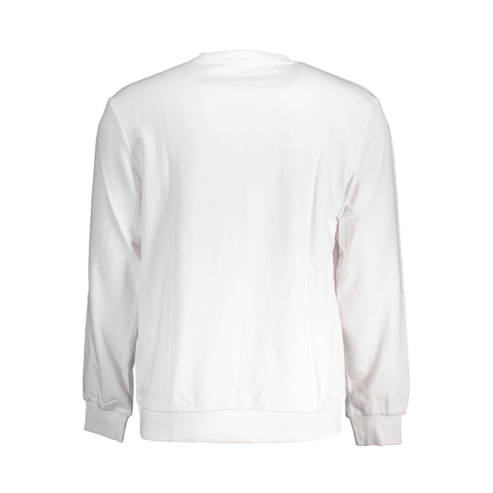 Eco-Conscious White Crew Neck Sweater