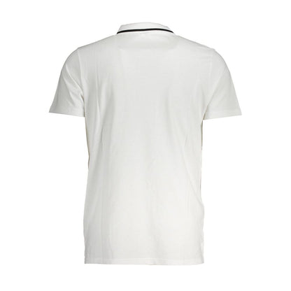 Chic White Cotton Polo with Contrast Detailing