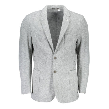 Elegant Long-Sleeved Wool Blend Jacket