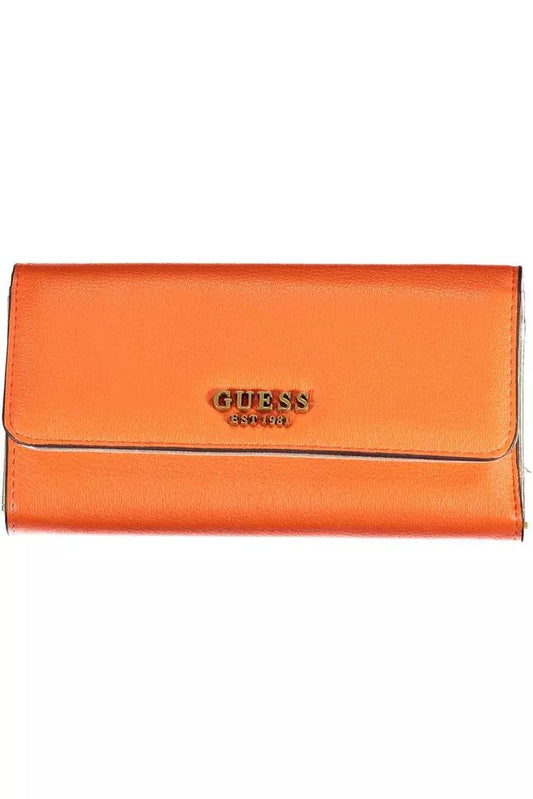 Guess Jeans Orange Polyethylene Wallet