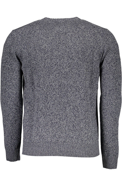 Harmont & Blaine Men's Blue Wool Crewneck Sweater
